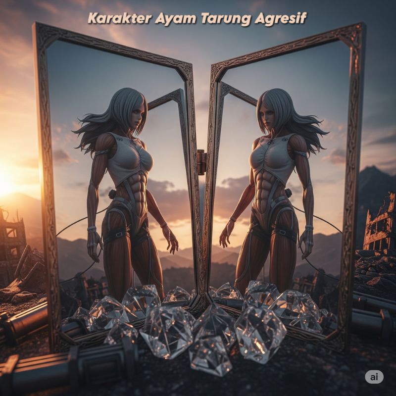 Karakter Ayam Tarung Agresif